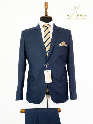 Costum barbati slim fit bleumarin